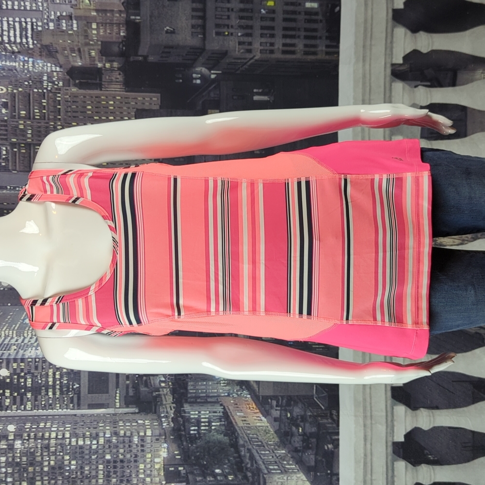 RBX sz M Striped Athletic Racerback Top